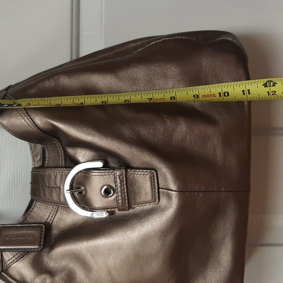 🛍Coach Bag- Beautiful❣Bronze with Chrome Hardware - Picture 5 of 16